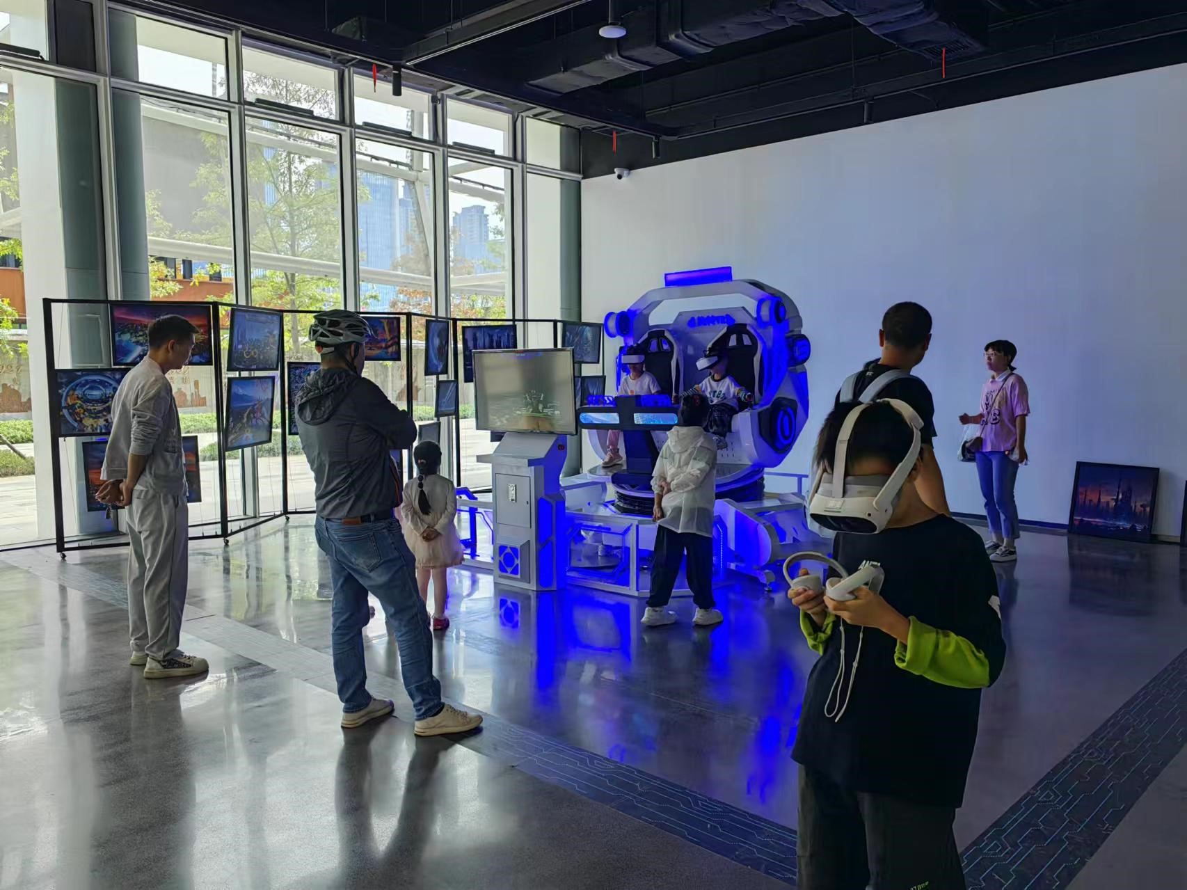 沉浸式VR体验。王战雄摄